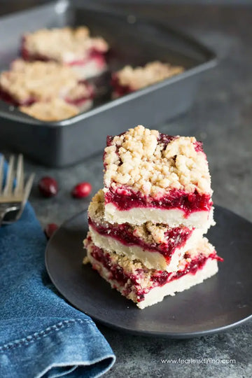 Cranberry Shortbread Squares (6)